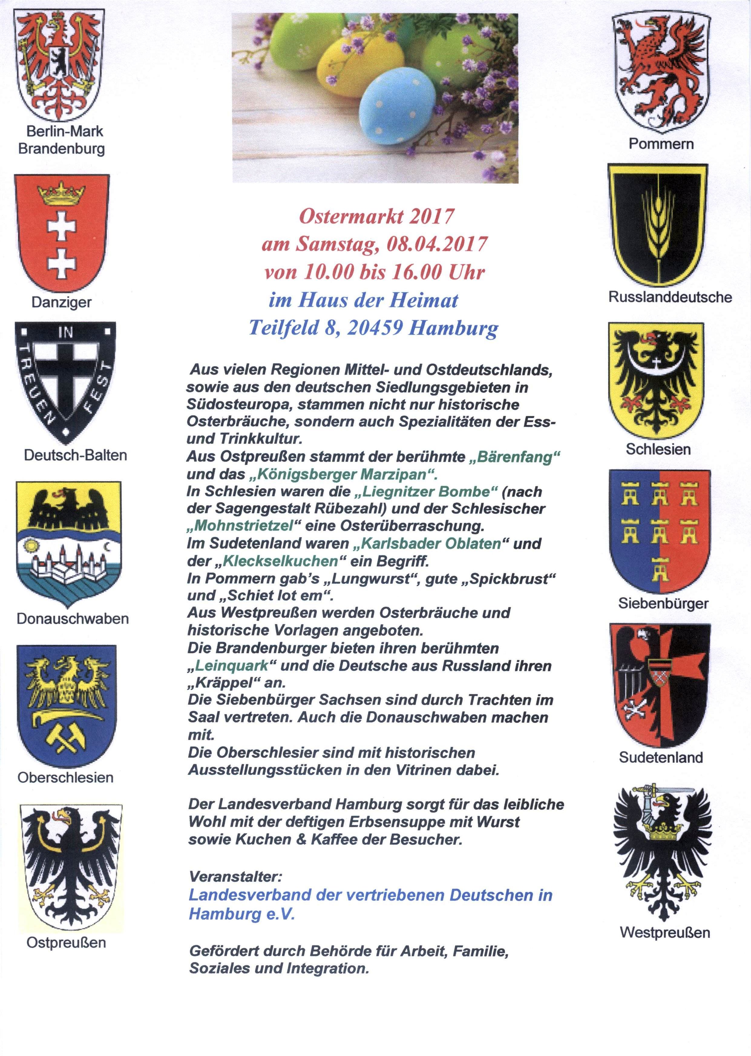 Einladung zum Ostermarkt am 8.4.2017